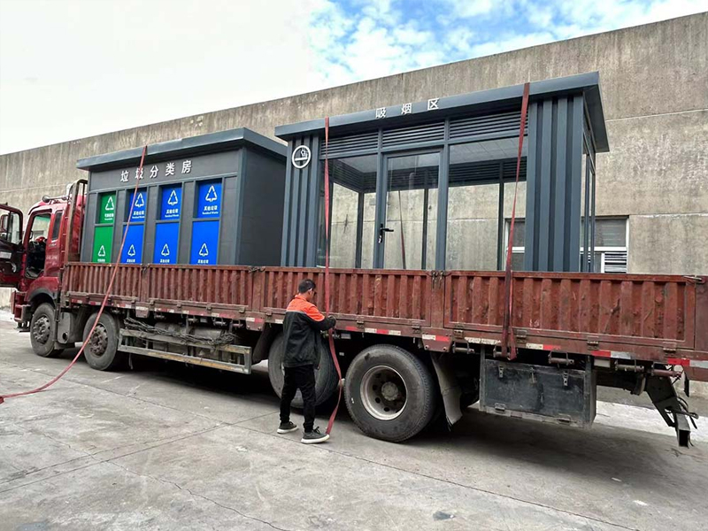 吸煙亭、垃圾分類房發貨安徽